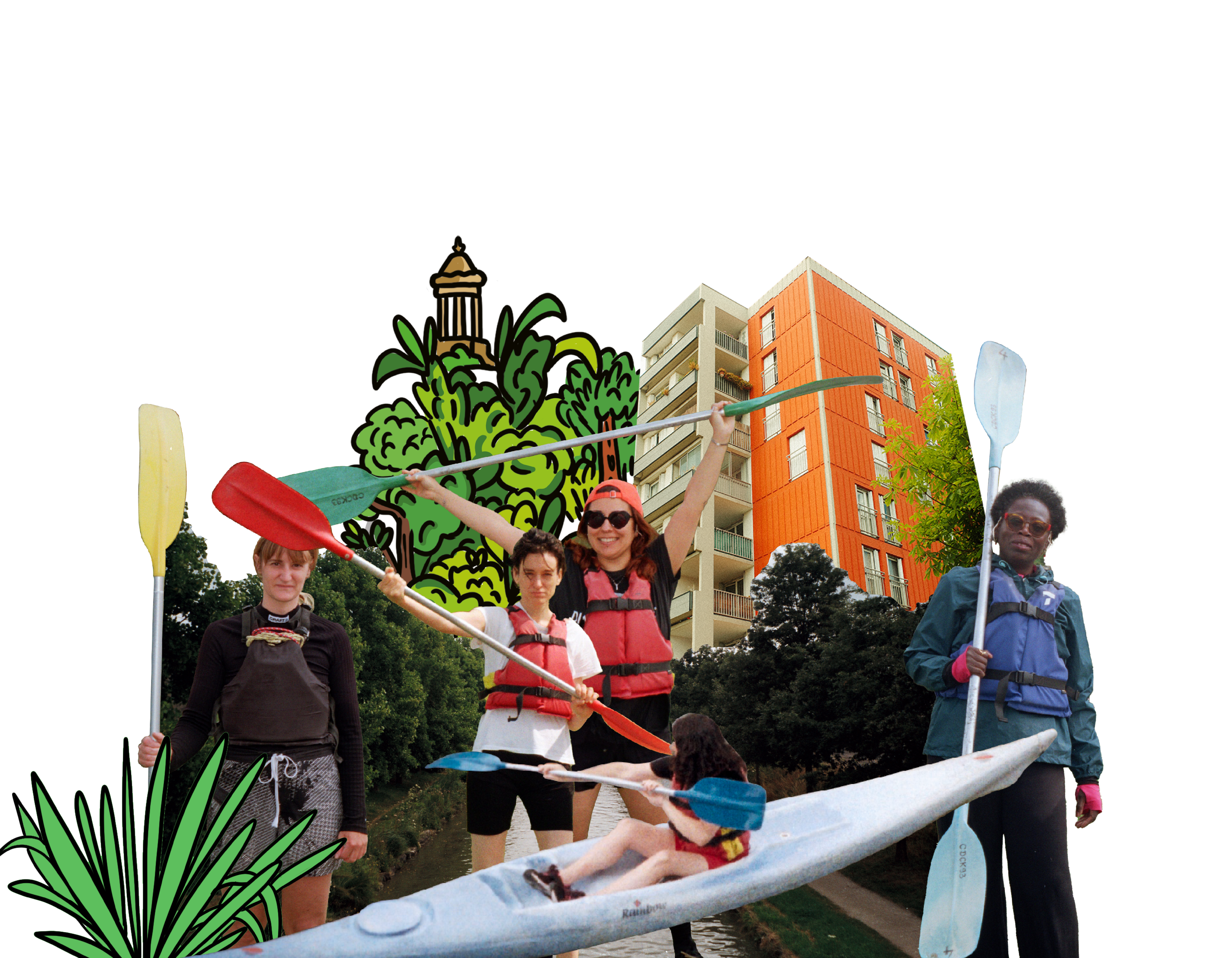 Béranger et les canoés de Sevran